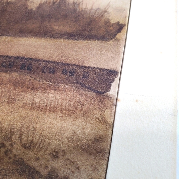 Original Watercolor Painting "A Little Farm" Signed by Artist: Mary B. Wendt - Picture 6 of 8